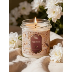 Wosk i Knot Gardenia & Paczula świeca sojowa 300 ml